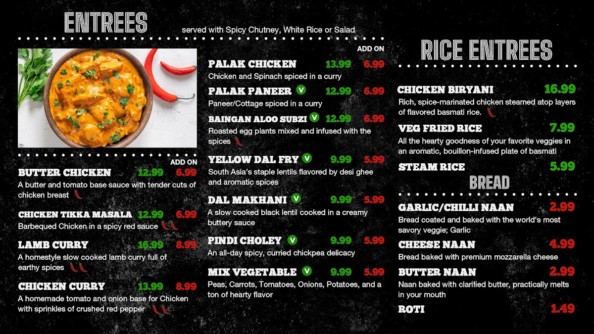 Menu - Kurryn'grill | Indian Street Food photo 1
