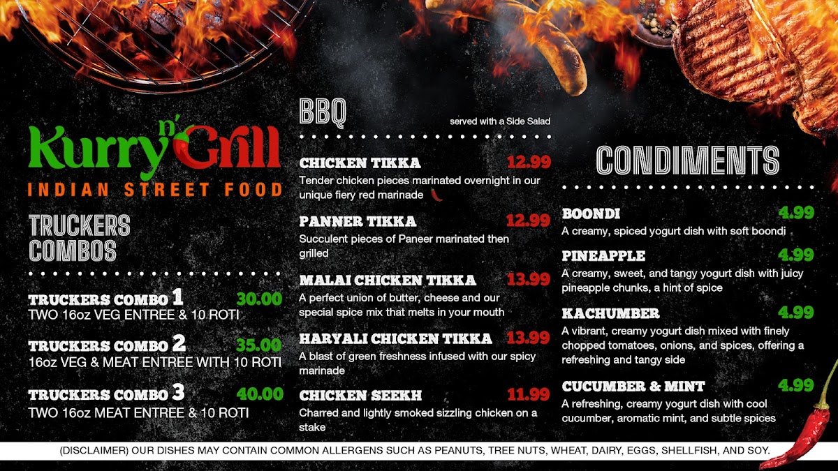 Menu - Kurryn'grill | Indian Street Food photo 3